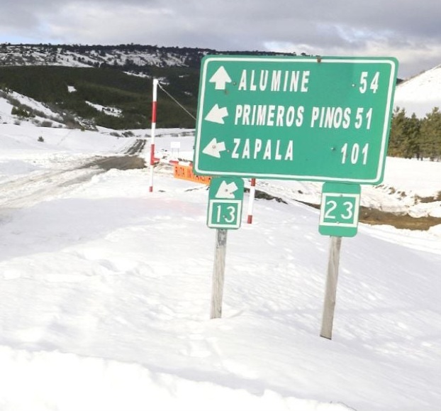 Insólito: Se quedó varada en una ruta cerrada por la nieve y se enojó con bomberos