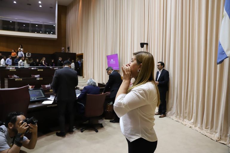 Gloria Ruiz cruzó a los diputados que la inhabilitaron. Pero mantuvo un cruce fuerte con Claudio Domínguez del MPN.